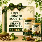 DrAyurveda Complete Weight Gain Combo | Buy Hunger booster and get Shakti Booster Free|