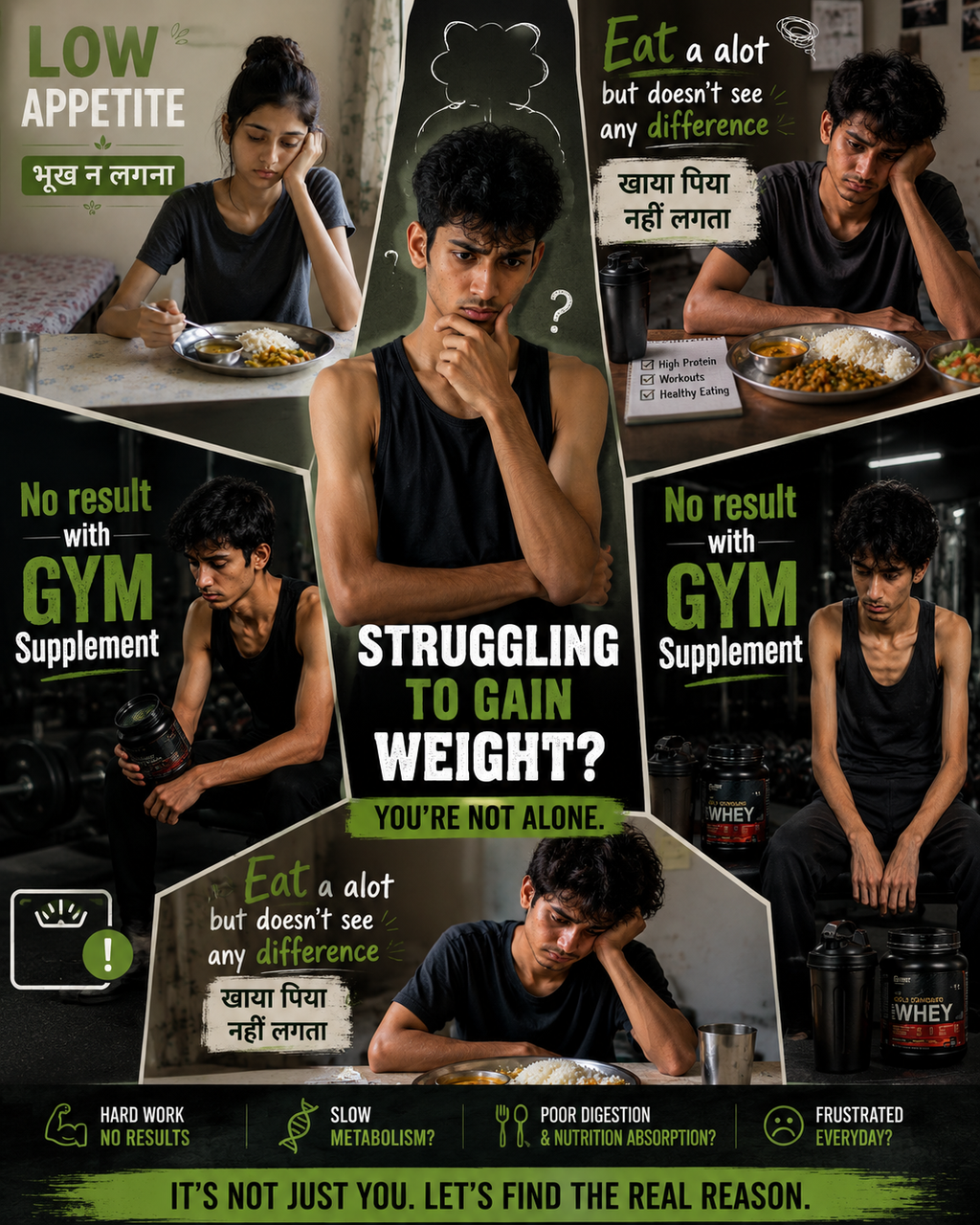 DrAyurveda Complete Weight Gain Combo | Buy Hunger booster and get Shakti Booster Free|